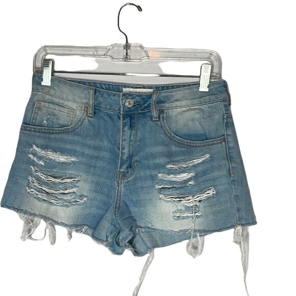 Pacsun High Rise Distressed Jean Shorts. Size 26. - Picture 1 of 6